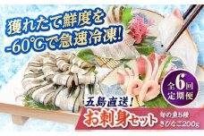 【全6回定期便】超速冷凍鮮魚6種（5種+きびなご）五島市/金沢鮮魚 魚 キビナゴ 鮮魚 鮮魚ボックス [PEP066]