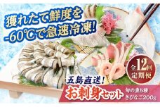 【全12回定期便】超速冷凍鮮魚6種（5種+きびなご） 五島市/金沢鮮魚 魚 キビナゴ 鮮魚 鮮魚ボックス [PEP067]