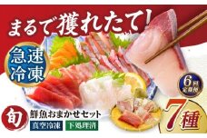 【全6回定期便】超速冷凍鮮魚7種（5種+焼物用2種）五島市/金沢鮮魚 [PEP070]