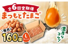【6回定期便】 まつもとたまご Lサイズ 赤玉 160個 ＜松本養鶏場＞[CCD015]