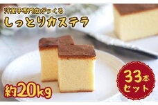 しっとり カステラ 計20kg（33本入り）＜お菓子のいわした＞ [CAM029] カステラ お菓子 スイーツ かすてら 手作り おやつ 甘い カステラ