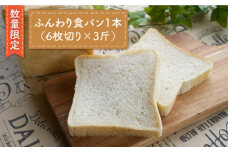 【数量限定】切れてる！ふんわり 食パン 一本（6枚切り×3斤）＜岡崎製パン所＞ [CEP013]   長崎 西海 ぱん パン 食パン パン 贈答 ギフト 冷凍パン