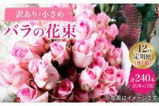 【12回定期便】【訳あり】【何色が届くかな♪】バラの花束＜花工房るふらん＞ [CCR037]