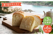 【3回定期便】食べきりサイズ♪ミニ食パン2本＜岡崎製パン所＞ [CEP038]