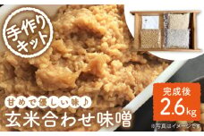 手作りキット 栽培期間中農薬不使用  玄米麹 で仕込む『玄米合わせ 味噌 』＜川添酢造＞ [CDN050] 長崎 西海 味噌 合わせ味噌 手作り みそ 贈答 ギフト 