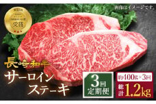 【3回定期便】長崎和牛 サーロイン ステーキ 計400g（2枚）＜スーパーウエスト＞ [CAG231] 肉 牛肉 サーロインステーキ サーロイン ステーキ 焼肉 さーろいん ステーキ