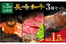 【大人気御礼】【3回定期便】 長崎和牛 定期便 ＜大西海ファーム＞ [CEK183]