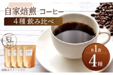 【豆タイプ】【飲み比べセット】 自家焙煎 コーヒー 4種類 各1袋＜giko coffee＞ [CFK041]