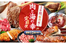 【12回 定期便 】お肉と海の幸～見つけた！西海の宝物定期便～ 西海市 定期便 魚 肉 長崎 和牛 和牛 月替わり うなぎ ウナギ 鰻 [CZZ022]