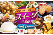 【12回 定期便 】 大人気 スイーツ ～見つけた！西海の宝物 定期便 ～ [CZZ030] 長崎 西海 定期便 スイーツ ケーキ 干し芋 もっちりいも プリン ズコット ジェラート スイーツ 定期便 かんころもち
