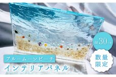 インテリア【飾れる海】 インテリア パネル ブルームーンビーチ ＜Studio KAI by濵村裕二/  Yuji hamamura＞ [CDH017]  海 マリン ビーチ インテリア レジン おしゃれ 雑貨 長崎 西海 インテリア 贈答 プレゼント ギフト 