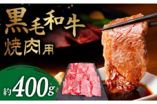 【お肉本来の旨味が溢れる！】 長崎県産 黒毛和牛 焼肉用  約400g ＜牛の店みくりや＞ [CFD013]