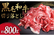 【使い勝手抜群！】 長崎県産 黒毛和牛 切り落とし 約800g ＜牛の店みくりや＞ [CFD016]