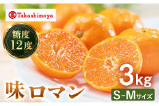 みかん 【高島屋選定品】【九州屋】【先行予約】味ロマン3kg（S～Mサイズ）＜高島屋＞ [CFQ056] みかん みかん ミカン 柑橘 果物 みかん