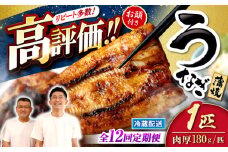 【月1回1尾×12回定期便】秘伝のタレで仕上げた国産うなぎの蒲焼＜入口屋＞ [CCA028]