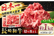 長崎和牛 切り落とし A4～A5 約1kg（500g×2パック）＜株式会社MEAT PLUS＞ [CFT025] 長崎 牛肉 牛 和牛 切り落とし 和牛切り落とし きりおとし