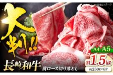 切り落とし 【A4～A5】 長崎和牛 大判 霜降り 切り落とし 計1.5kg（250g×6P）＜株式会社MEAT PLUS＞ [CFT030] 長崎 西海 和牛 牛肉 すき焼き ブランド牛 切り落とし 高評価 人気 霜降り すき焼き しゃぶしゃぶ