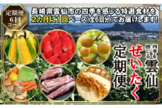 【6回 定期便 】四季を感じる 雲仙ぜいたく定期便 [長崎県農産品流通 長崎県 雲仙市 item1551] 定期 野菜 いちご とうもろこし なし 豚肉 ブロック 米 果物 フルーツ 肉
