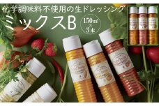 雲仙ナチュラルドレッシング ミックスB 150ml×3 [ベジドリーム 長崎県 雲仙市 item1624] ドレッシング 雲仙 調味料 サラダ