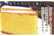 カステラ 1斤2本 セット [百花亭 長崎県 雲仙市 item1708] かすてら 長崎カステラ 長崎名物 おやつ
