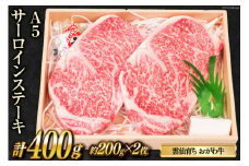 雲仙育ち おがわ牛 A5 サーロインステーキ2枚 計400g [焼肉おがわ 長崎県 雲仙市 item2109] ステーキ 黒毛和牛 冷凍