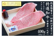 【特選和牛 平野幸一之牛】 サーロインステーキ 200g×2 計400g [増山（焼肉薩摩） 長崎県 雲仙市 item1763] 牛肉 ステーキ サーロイン 黒毛和牛 和牛 肉 冷凍