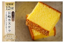 12回 定期便 長崎カステラ1.8号（0.6号×3本） [文明堂総本店 長崎県 雲仙市 item1381] カステラ かすてら 長崎 定期