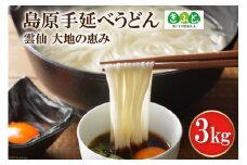 【思いやり型返礼品】島原手延べうどん3kg [コロニーエンタープライズ 長崎県 雲仙市 item1263] 