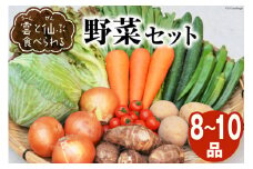 雲（う～ん）と仙（ぜん）ぶ食べられる 野菜セット 8～10品 [肥前グローカル 長崎県 雲仙市 item1392] 野菜セット 野菜 セット 詰め合わせ