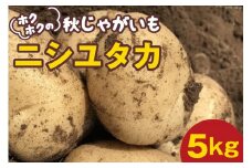 ホクホクの 秋じゃがいも 「 ニシユタカ 」5kg [Taji Farming 長崎県 雲仙市 item1235] 野菜 ジャガイモ 秋じゃが 5キロ 期間限定