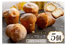シュー菓子 シェフトック 5個 冷凍 おやつ デザート ギフト [ネオクラシッククローバー 長崎県 雲仙市 item1193] 