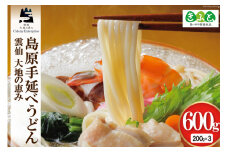 【思いやり型返礼品】 手延べうどん200g×3袋 計600g [コロニーエンタープライズ 長崎県 雲仙市 item1309] 麺 うどん 素麺 手延 手延うどん 雲仙