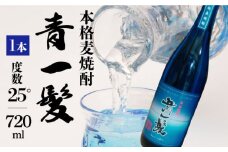 【3年以上貯蔵熟成！】本格 麦焼酎 青一髪 25° 720ml 化粧箱入 贈答用 / 麦焼酎 むぎじょうちゅう 焼酎 麦 しょうちゅう むぎ 酒 お酒 さけ ギフト プレゼント / 南島原市 / 久保酒造場 [SAY003]