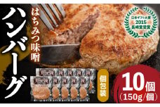 【長崎じげもん豚】はちみつ味噌 ハンバーグ（10個）/  はんばーぐ 小分け 冷凍  / 南島原市 / 溝田精肉店 [SBP001]