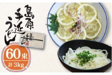 島原 手延べ うどん 3kg / うどん ウドン 饂飩 うどん ウドン ウドン / 南島原市 / 高橋正製麺所 [SCG004]