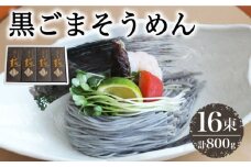 【4代目 麺匠 高橋優】 黒ごまそうめん16束入  / そうめん ソーメン そうめん ソーメン 島原そうめん 手延べ 麺 素麺 乾麺 ソーメン 黒ごま クロゴマ 黒ゴマ / 南島原市 / 高橋正製麺所 [SCG005]