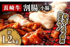 長崎牛 割腸（小腸） 焼肉・ホルモン 鍋 用 1.2kg/ 焼肉 もつ鍋 モツ もつ 小腸 ホルモン 牛モツ / 南島原市 / はなぶさ [SCN061]