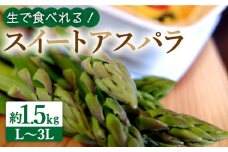 【生で食べられる】スイートアスパラ L〜3L 約1.5kg / アスパラ あすぱら アスパラガス 3L 増田農園 アスパラガス 甘い / 南島原市 / 贅沢宝庫 [SDZ014]
