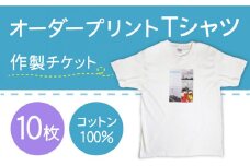 オーダープリント Tシャツ 10枚 作製 チケット / 南島原市 / 大嶌染工場 [SDP005]
