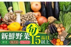 野菜・フルーツ・キノコ詰め合わせ 15品目以上 / 野菜 やさい フルーツ ふるーつ 果物 くだもの きのこ キノコ 詰め合わせ セット / 南島原市 / 吉岡青果 [SCZ001]