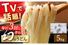 【年に3回しか作らない】幻の うどん 5kg / うどん ウドン 饂飩 うどん ウドン ウドン / 南島原市 / 宮崎製麺所 [SDN007]