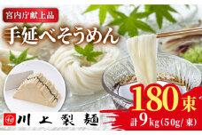 【5月〜発送】宮内庁献上 手延べ そうめん 川上の糸 9kg / そうめん 素麺 乾麺 包装有 乾麺 ギフト 贈答用 お祝い 祝 化粧箱 / 南島原市 / 川上製麺 [SCM079]