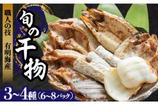【職人の技】旬の干物 詰め合わせ 3～4種（6～8パック） / 魚 干物 干もの セット  / 南島原市 / ながいけ [SCH048]