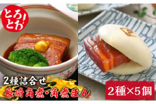 とろけるおいしさ！長崎 角煮・角煮まん 詰合せ（ 角煮 60g×5個、角煮まん 80g×5個 ）/ 角煮まんじゅう セット 中華 / 南島原市 / ふるさと企画 [SBA039]
