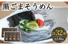 【４代目 麺匠 高橋優】 黒ごまそうめん16束入 2ケース / そうめん ソーメン そうめん ソーメン 島原そうめん 手延べ 麺 素麺 乾麺 ソーメン / 南島原市 / 高橋正製麺所 [SCG012]