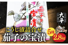 茄子 の 宝漬 （こうじ漬 詰合） / 漬物 つけもの ツケモノ なす こうじ きゅうり 大根 生姜 瓜 もろみ つけもの ツケモノ ツケモノ/ 南島原市 / 大平食品 [SAK003]
