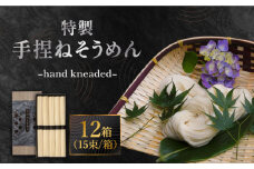 手捏ねそうめん 12箱セット 750g（50g×15束）×12箱 / 高級 そうめん 素麺 麺 乾麺 めん 島原手延べそうめん 島原そうめん 手延べそうめん / 南島原市 / 池田製麺工房 [SDA068]