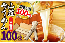島原 手延べそうめん 山道そうめん 国産小麦100％ 50g×100束 5kg 金帯 / そうめん 島原そうめん 手延べ 麺 素麺 / 南島原市/ そうめんの山道 [SDC013]