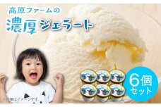 ジェラート 濃厚ミルク 6個入り / ジェラート じぇらーと アイスクリーム あいすくりーむ スイーツ デザート / 南島原市 / 高原ファーム [SFP001]
