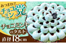 【2025年4月〜発送】【こだわりのサクサクタルト】チョコミントのタルト / タルト チョコ ミント 18cm 南島原市 / アトリエジジ [SAA027]
